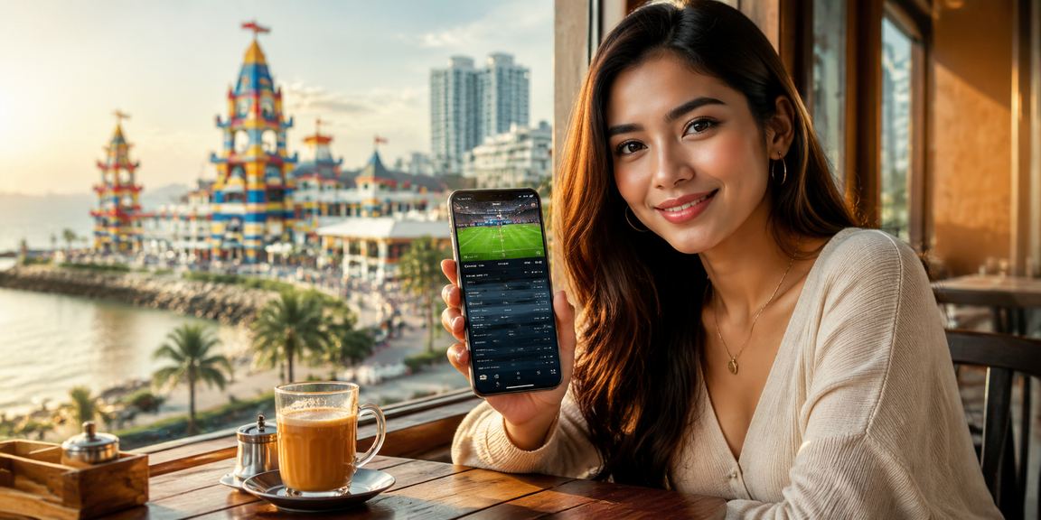 Peminat bola sepak Malaysia menonton perlawanan secara langsung sambil bertaruh